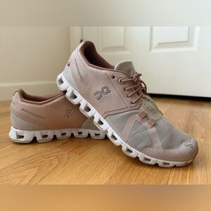 On Running Cloud X Sneakers Pink Beige Women’s Size 9 EU 40.5